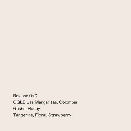 Release 040 - CGLE Las Margaritas, Gesha Honey