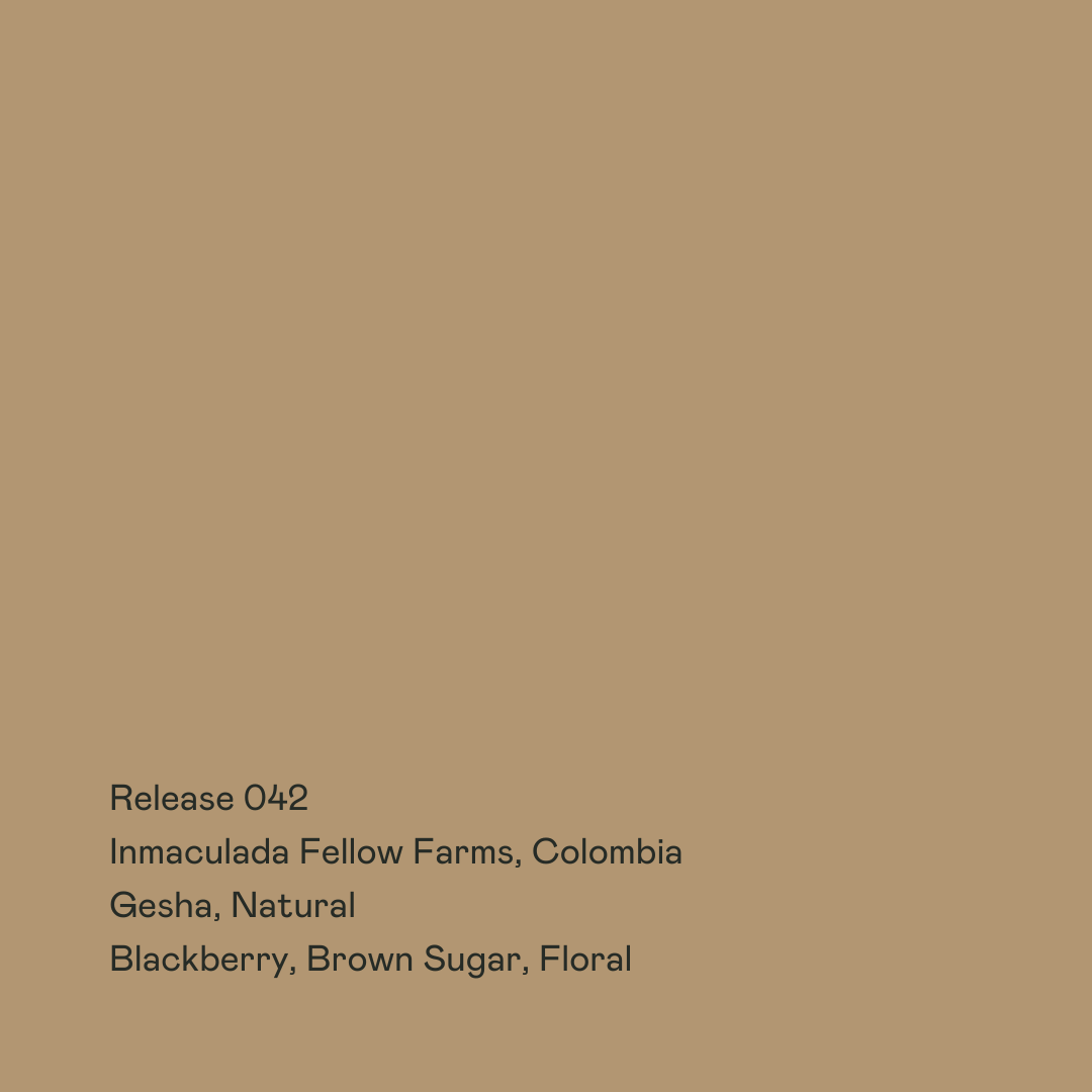 Release 042 - Inmaculada Fellow Farms, Gesha Natural