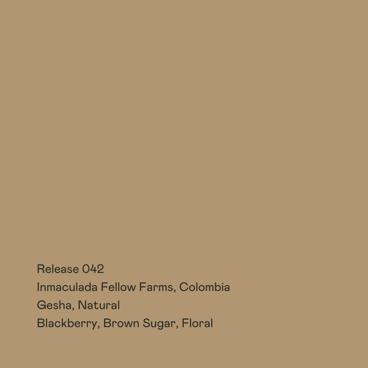 Release 042 - Inmaculada Fellow Farms, Gesha Natural