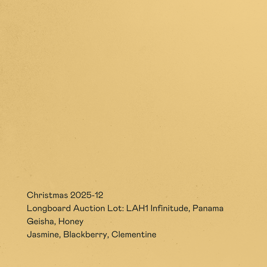 Pre-Order: Christmas 2025-12 - Longboard Auction Lot: LAH1 Infinitude, Geisha Honey