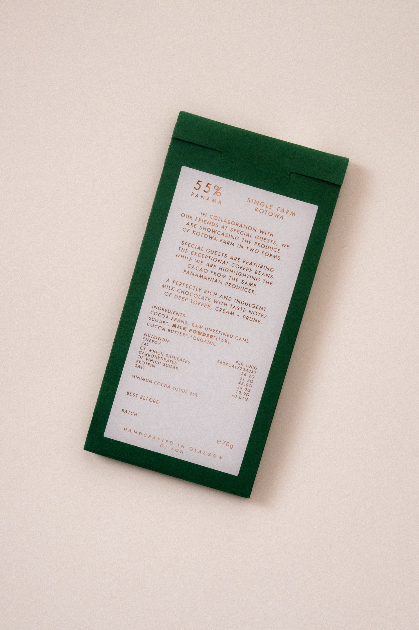 Special Guests x Bare Bones - Panama 55%, Milk Chocolate, Limited Edition