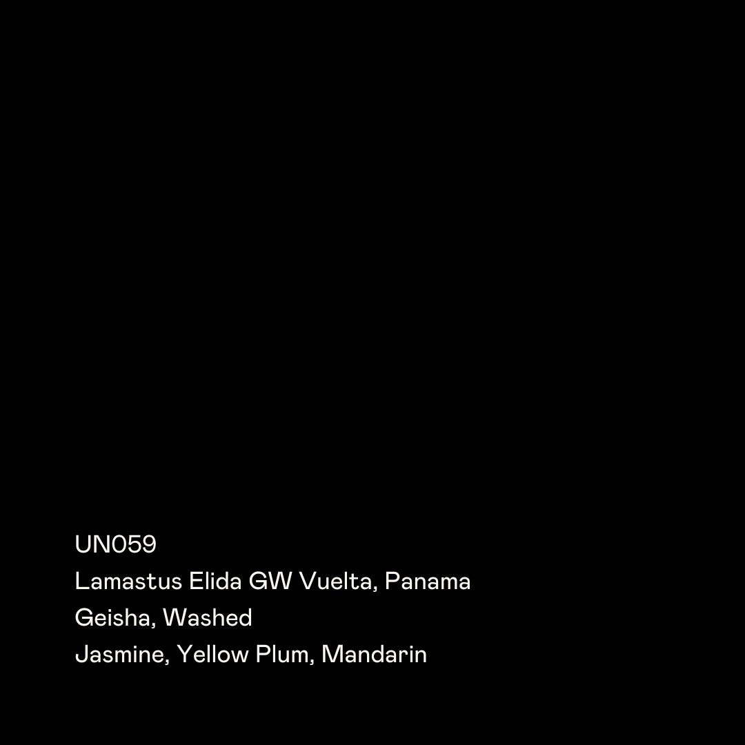 UN059 - Lamastus Elida GW Vuelta, Geisha Washed
