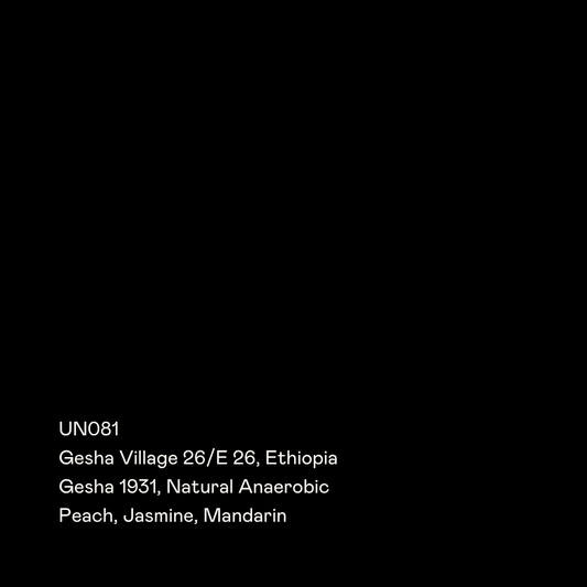 UN081 - Gesha Village 26/E-26, Gesha 1931, Natural Anaerobic